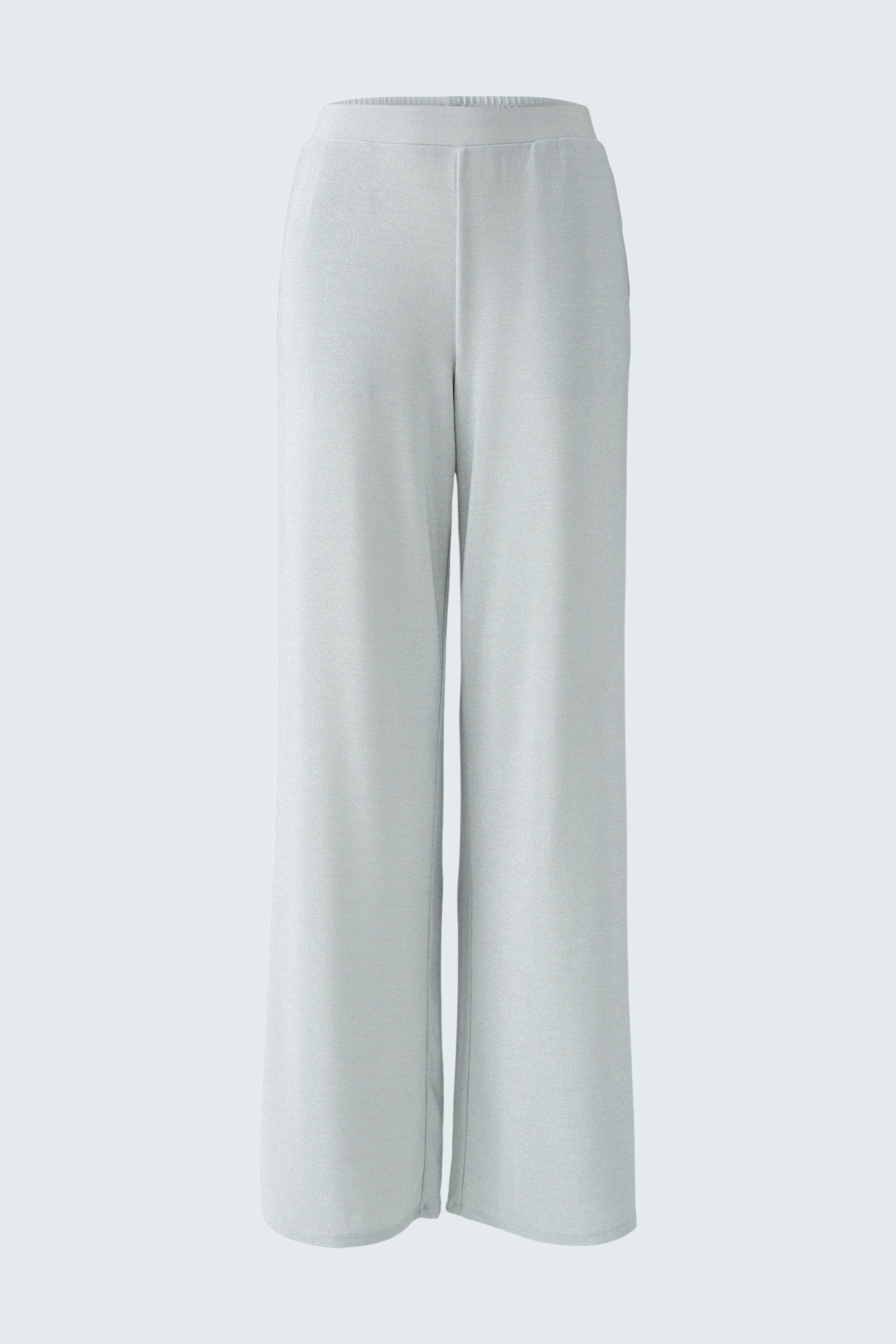 Bequeme Damen-Hose in hellem Grau mit weitem Schnitt für lässige Outfits.