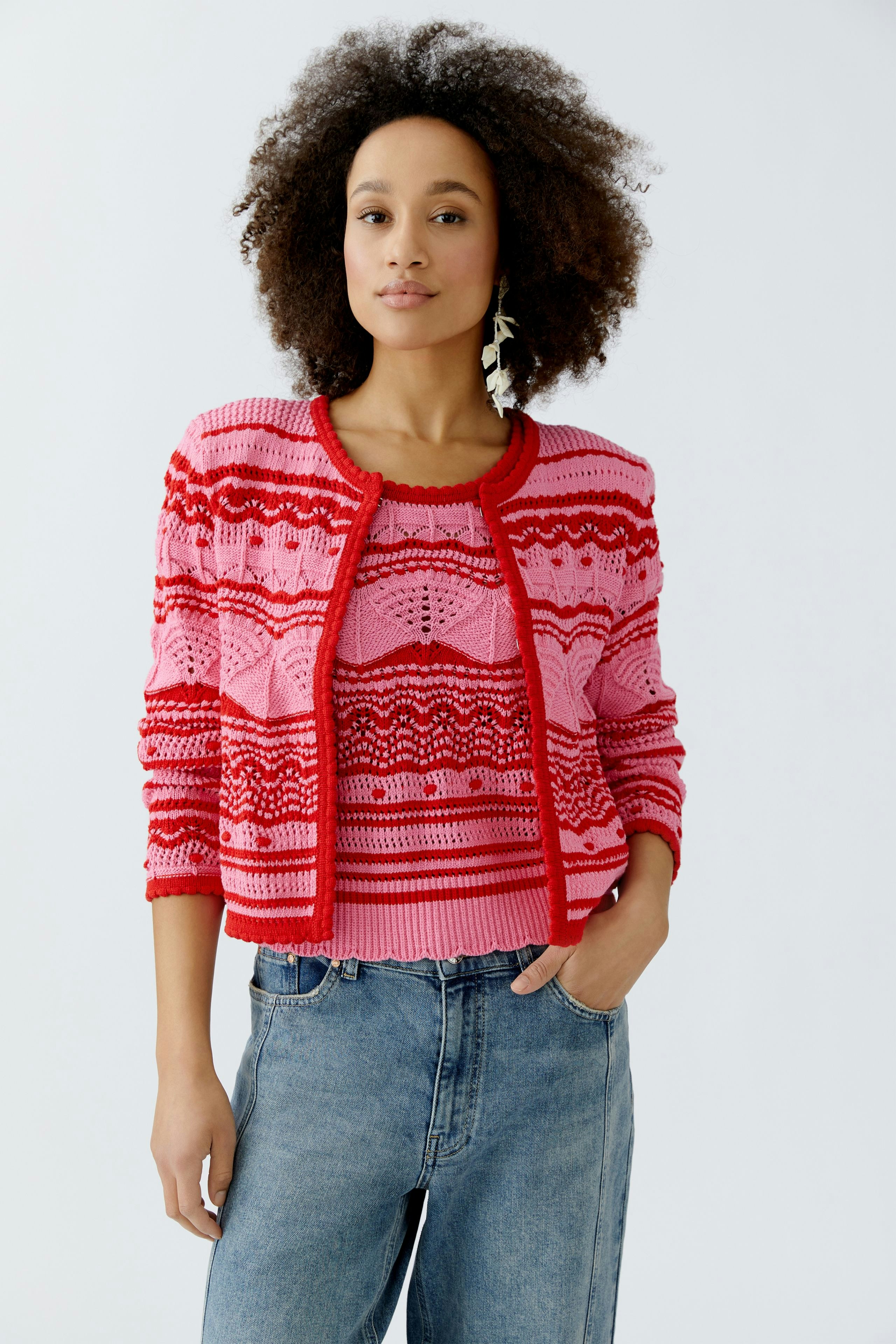 GALLE Paris 売れ筋商品|||ガレパリ ニット&セーター アウター レディース Sweaters Pink Cardigan - pink rose