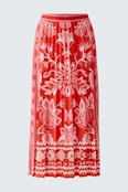 Pleated skirt - red rose