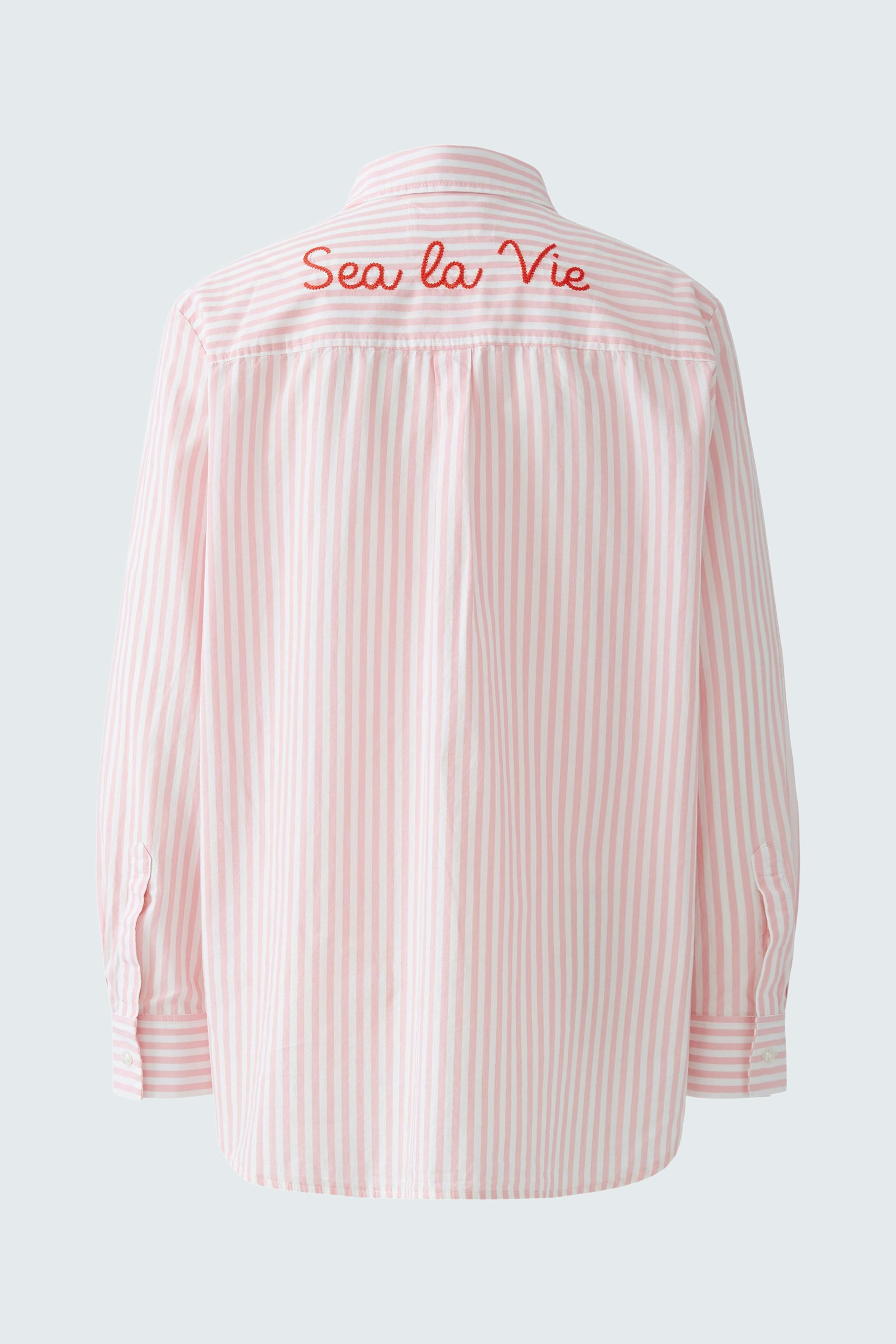 Blouse - rose white