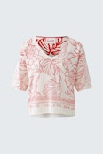 Pullover - white red