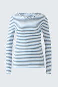SUMIKO Long-sleeve shirt - offwhite blue