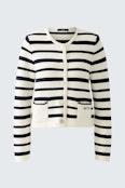 Strickjacke - white blue