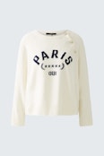 Pullover - white blue