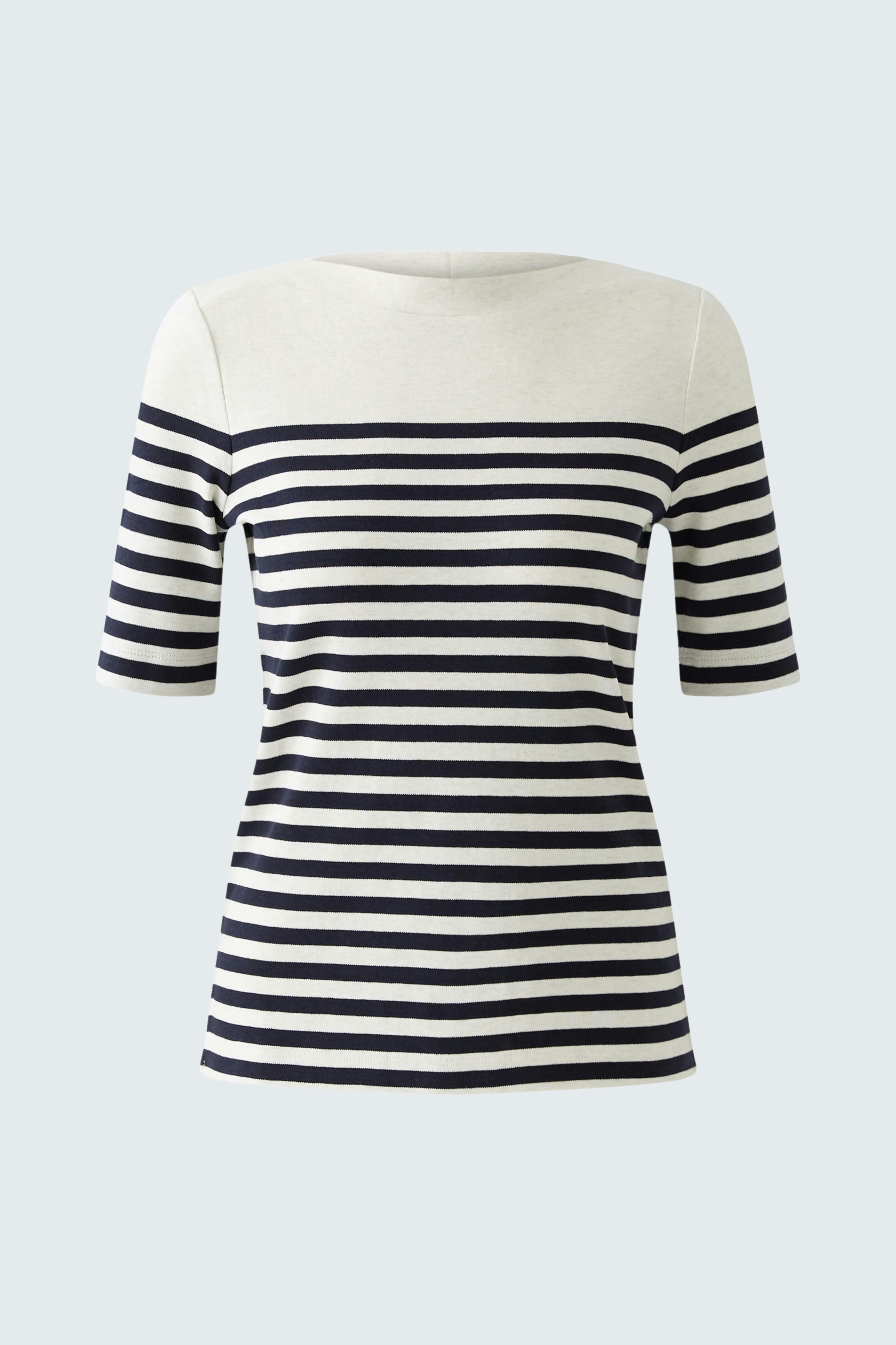 Streifen-Langarmshirt für Damen in navy-weiß, lässig und vielseitig kombinierbar.