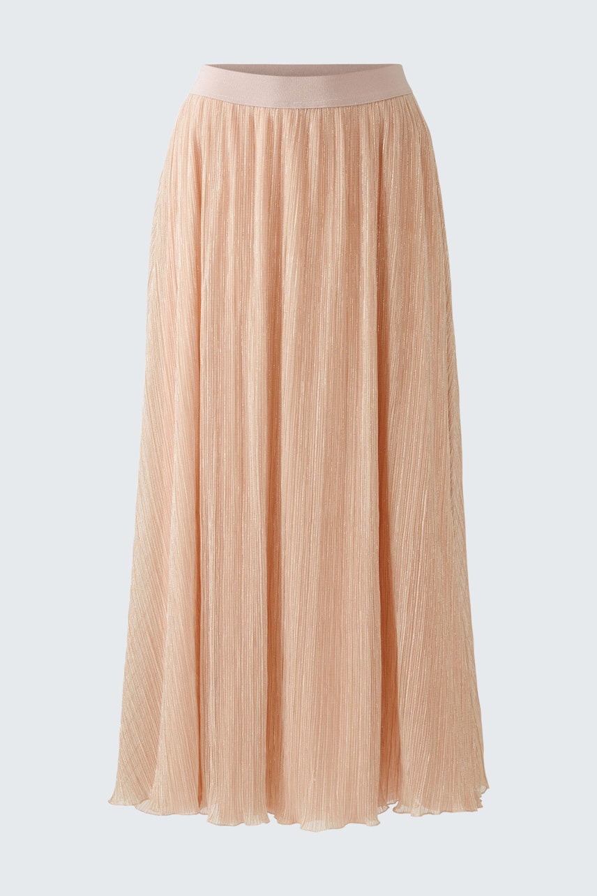 Eleganter Maxirock in zartem Rosé, fließend und leicht, ideal für feminine Looks.