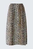 A-line skirt - dark camel black