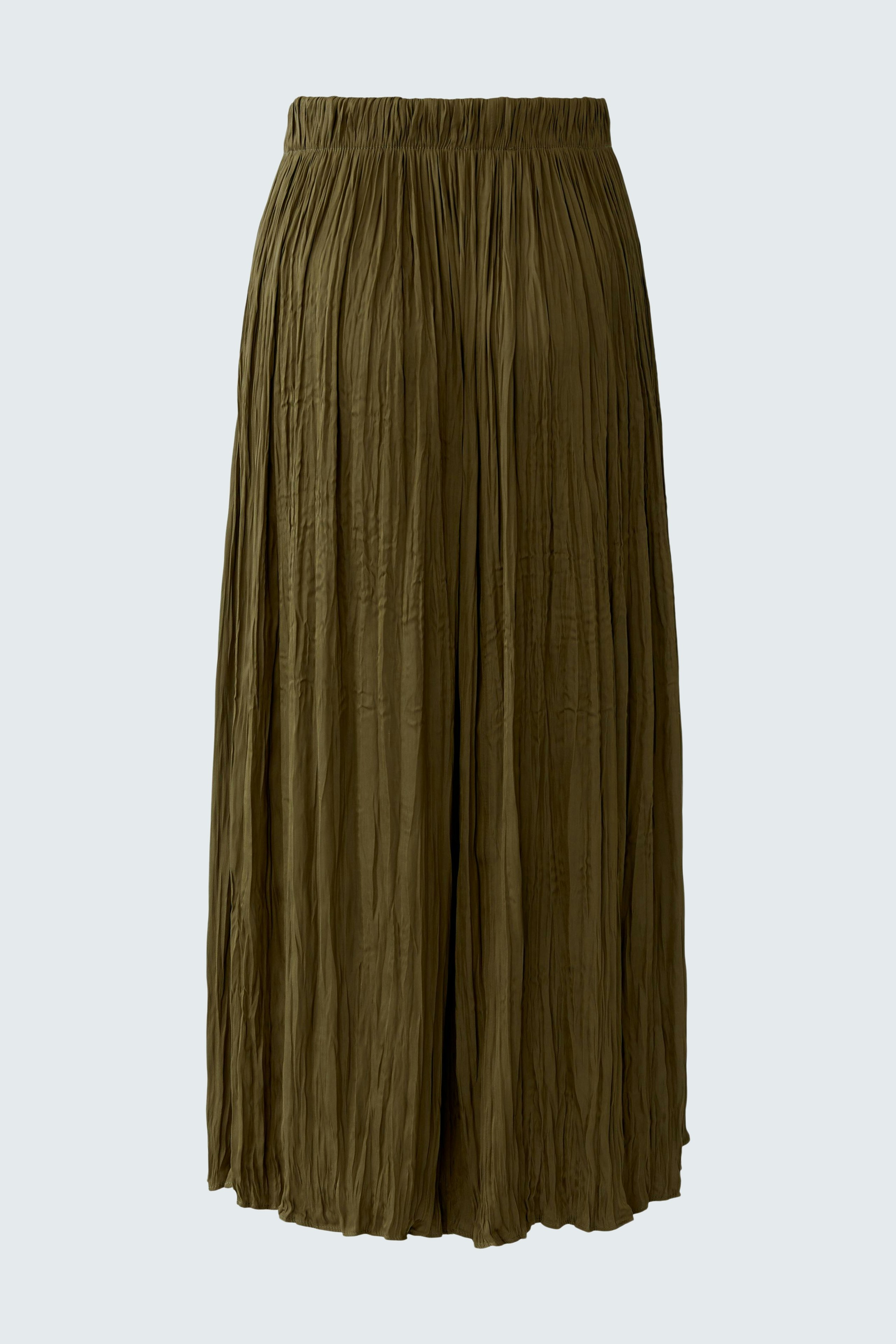 Bequemer Maxirock in Olivgrün: Lässiger, weit geschnittener Rock mit elastischem Bund.