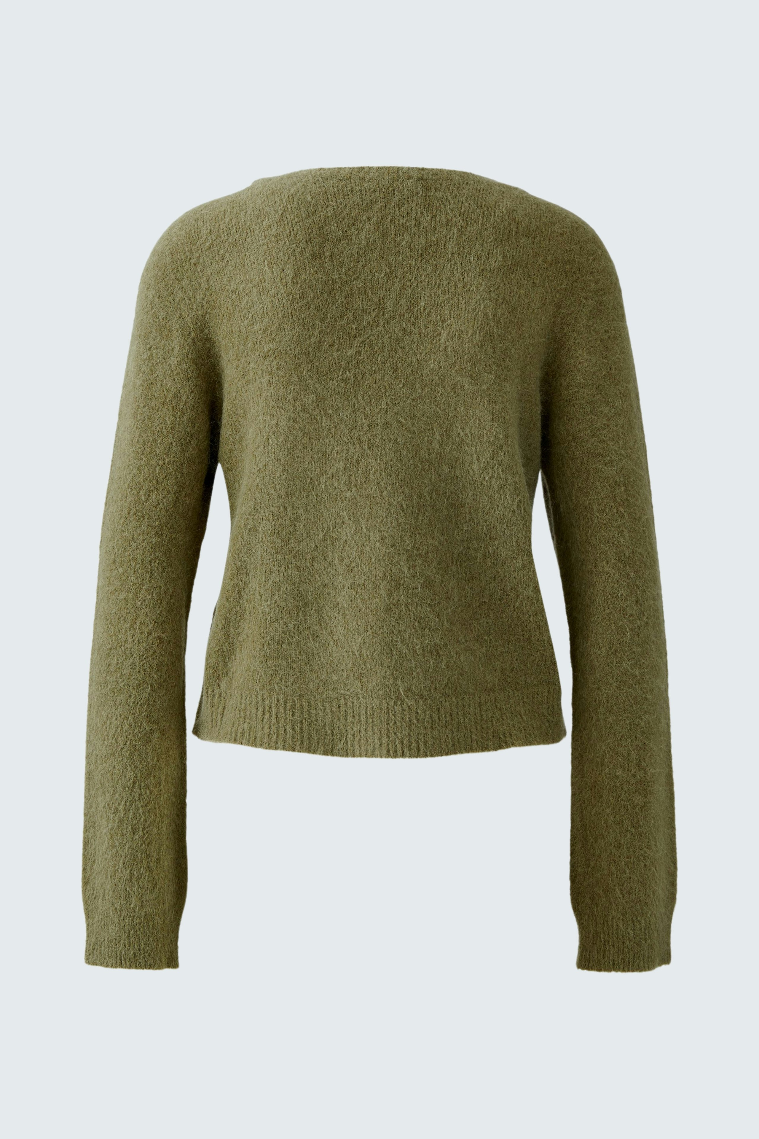 Bequeme Damen-Strickjacke in Olivgrün, ideal für lässige Outfits und entspannte Tage.