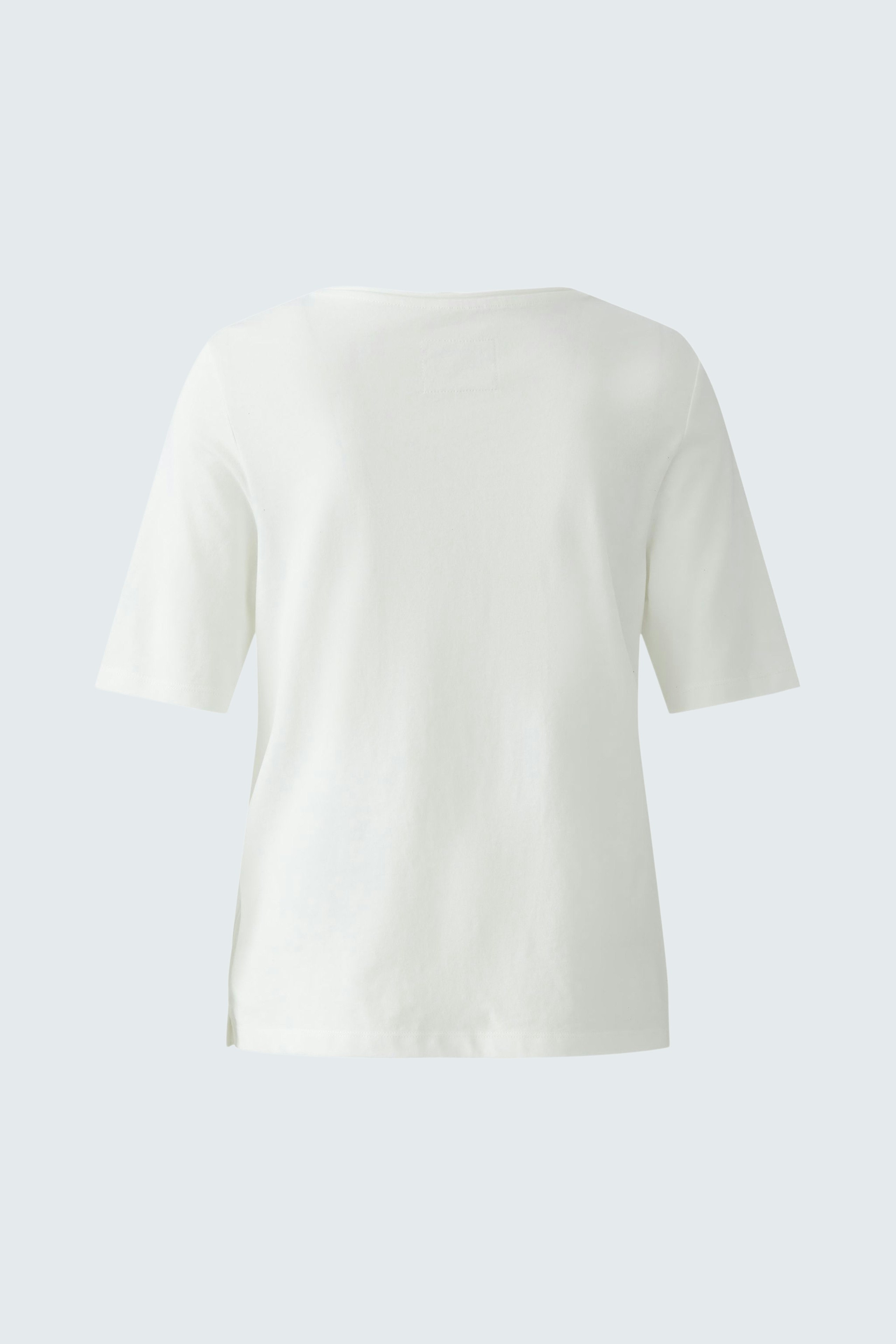 Bequemes Damen-T-Shirt in Weiß mit kurzen Ärmeln, ideal für lässige Outfits.