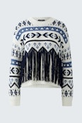 Pullover - white blue