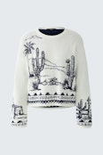 pullover - white blue