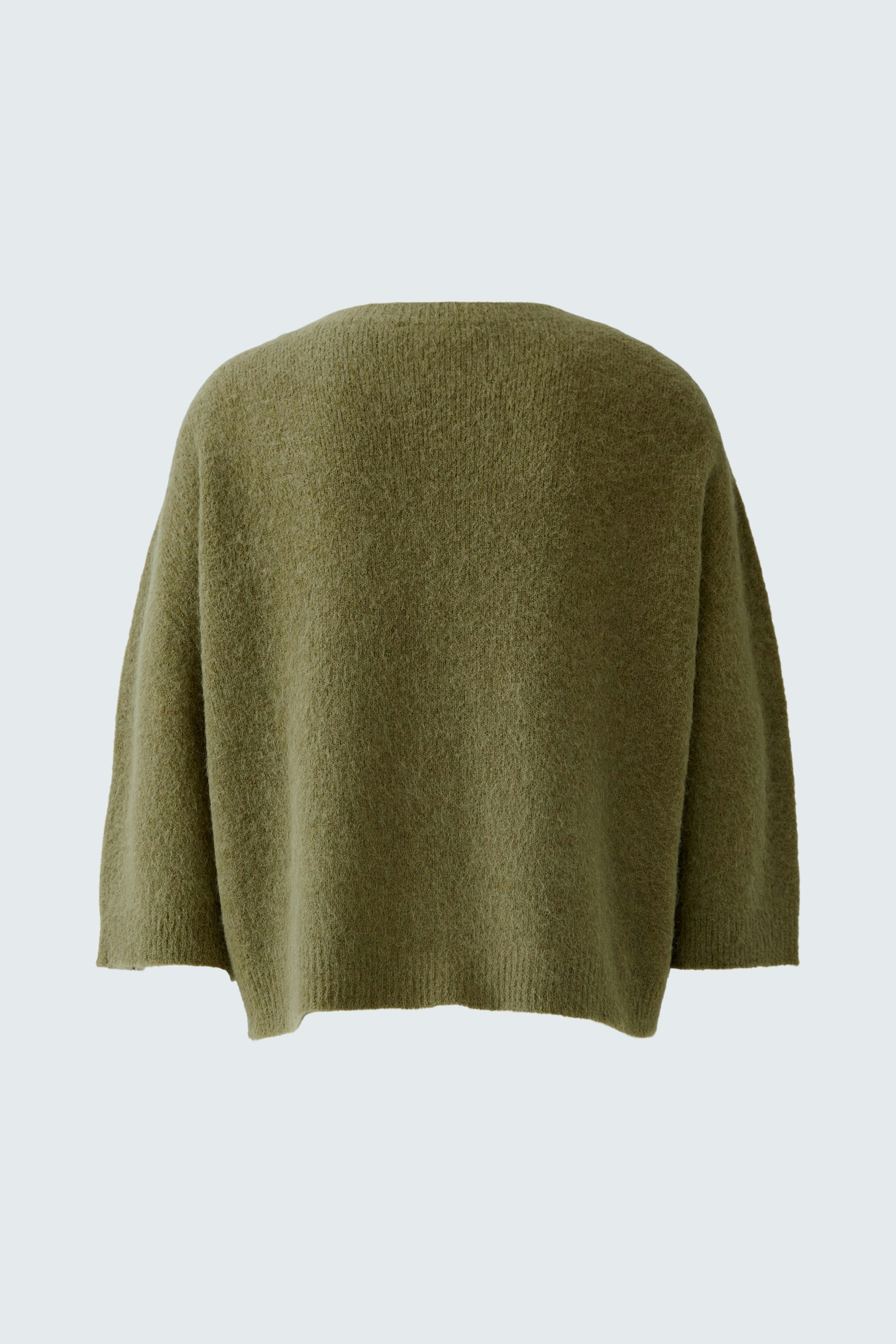 Bequemer Damen-Pullover in Olivgrün, lässig geschnitten, ideal für entspannte Outfits.