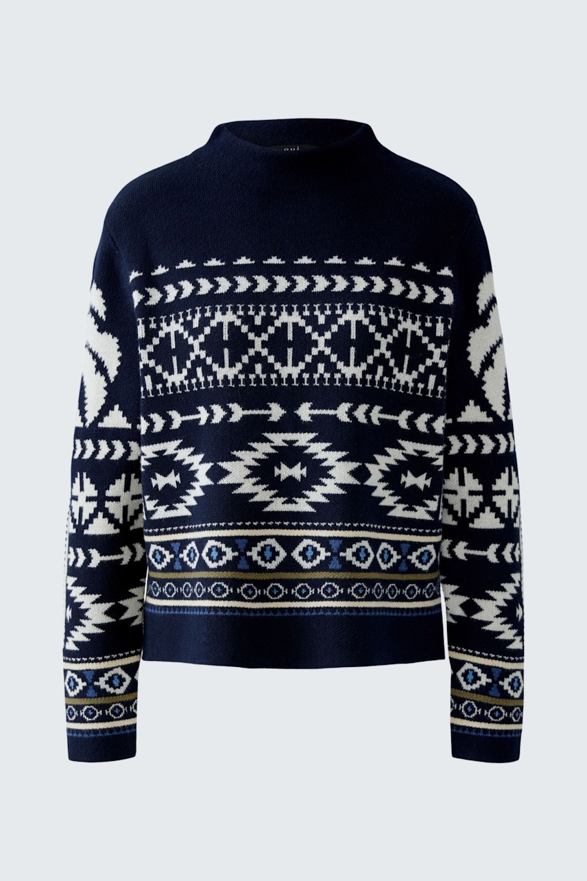 Bild 6 von Pullover - dark blue white in dark blue white | Oui