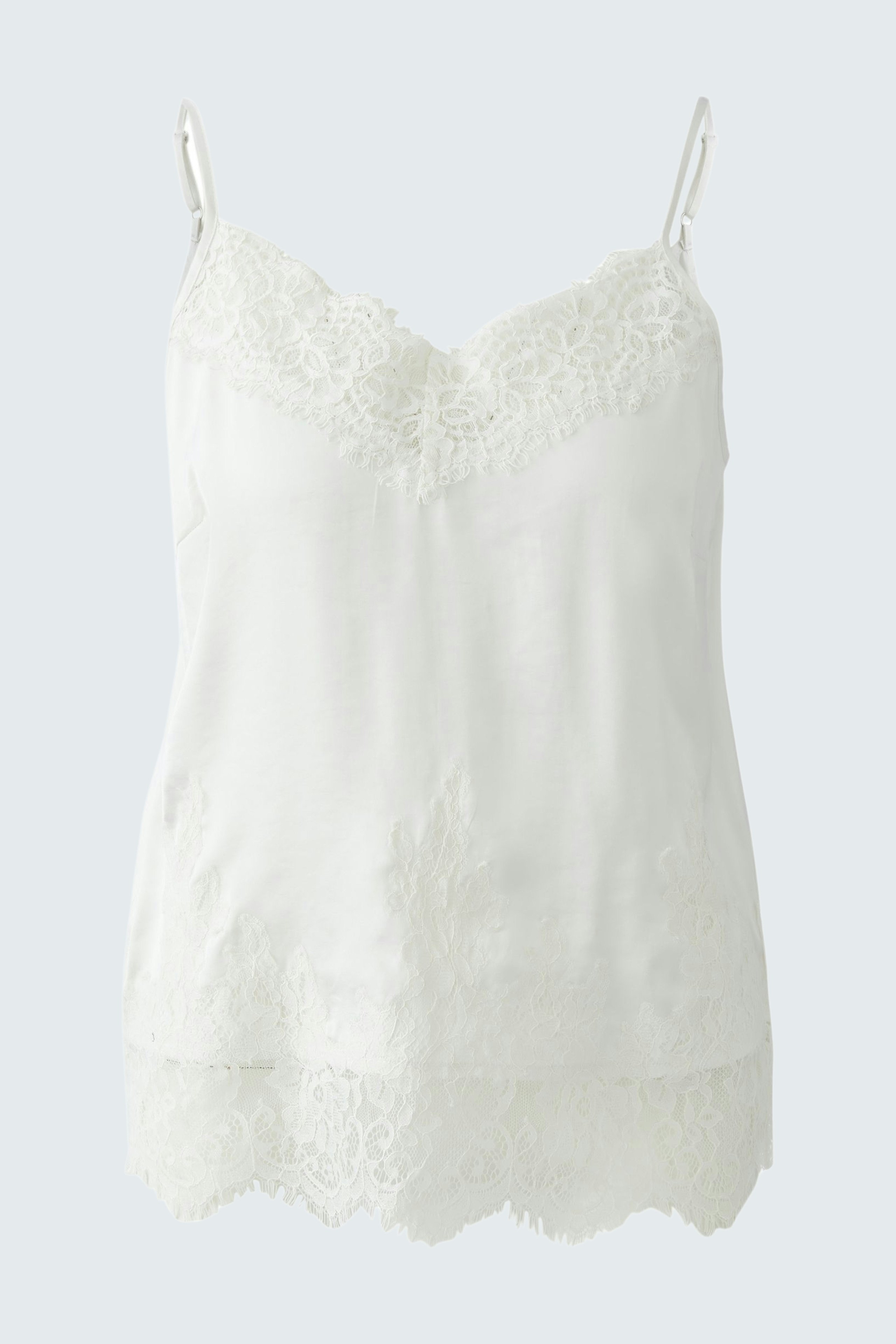 Lightweight women's top with lace details, perfect for casual summer wear.