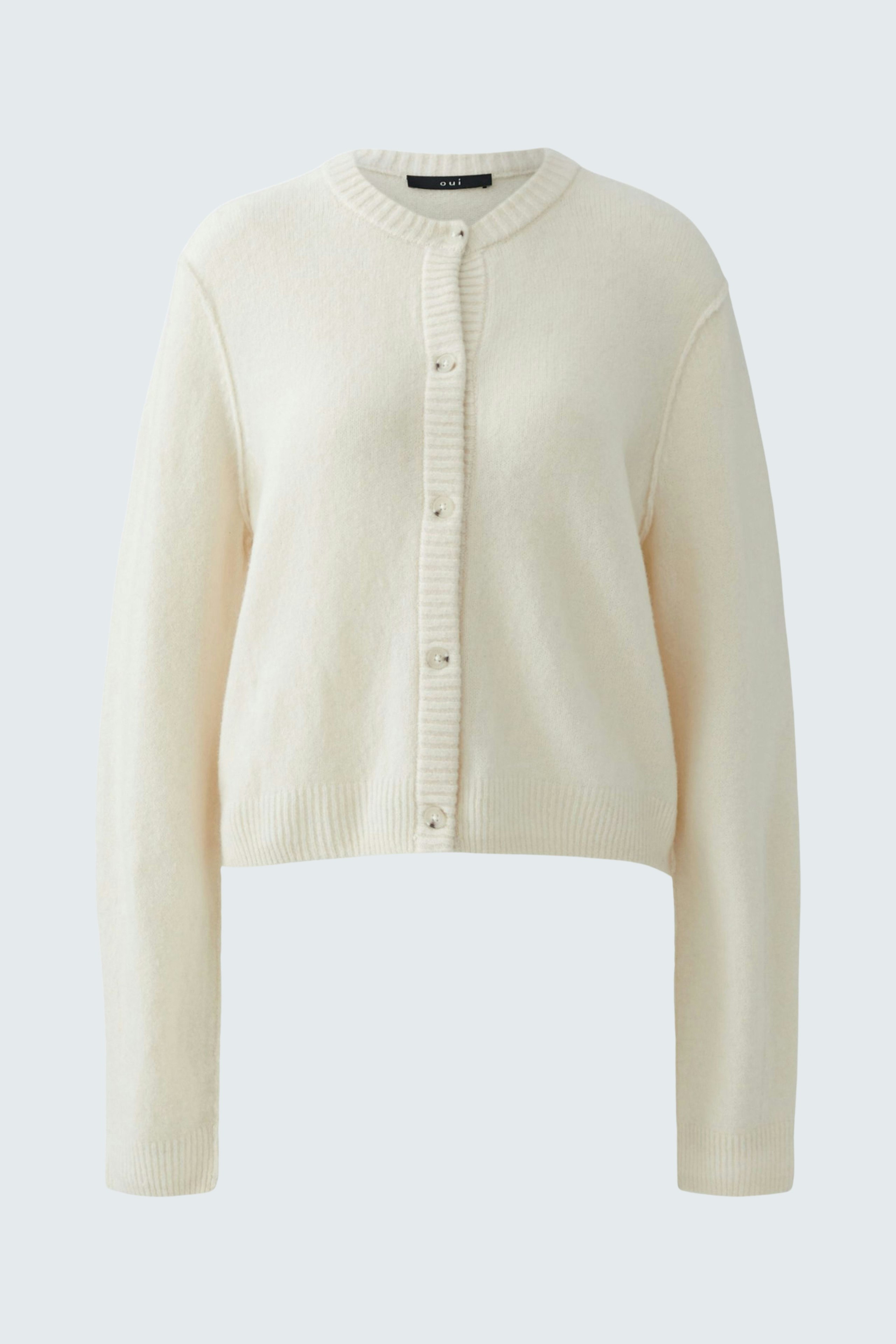 【IRENISA/イレニサ】SHORT CARDIGAN IVORY ILAYA Cardigan – Oui Essentials Collection - Oui Onlineshop