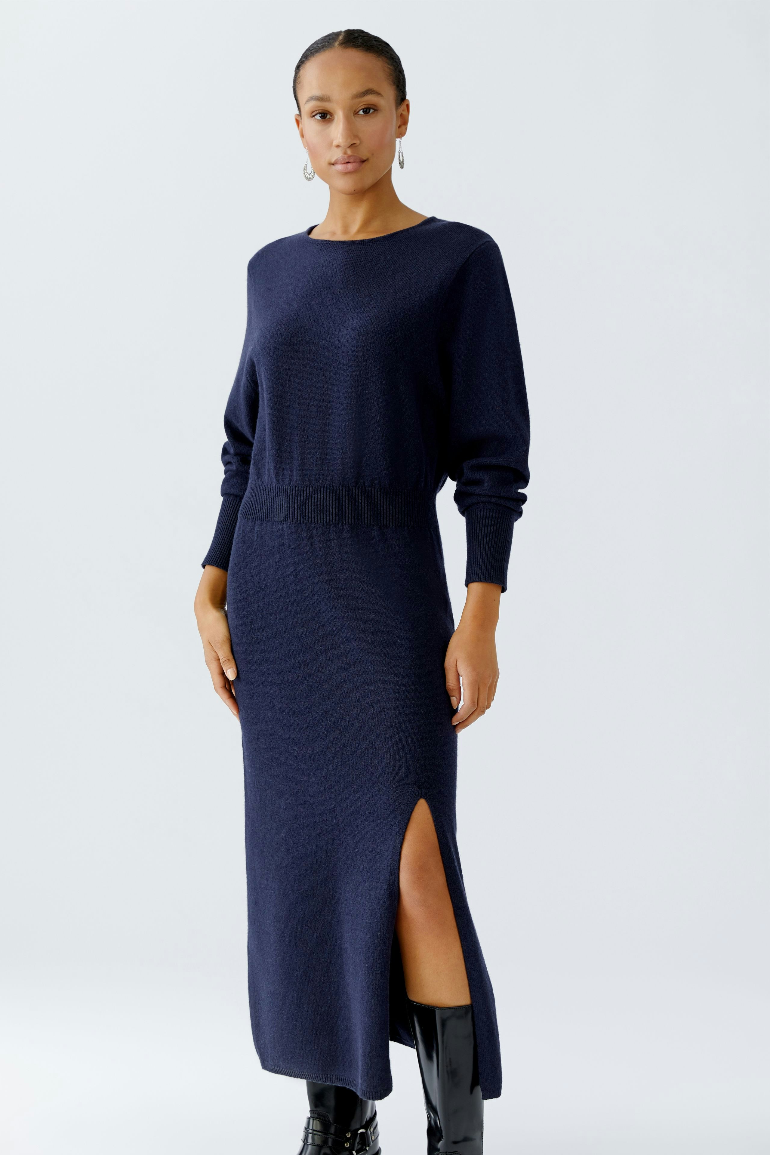 トップス Double Knit Dress / Navy Buy Navy Blue Cable Knit Mini Jumper Dress from the Next UK online