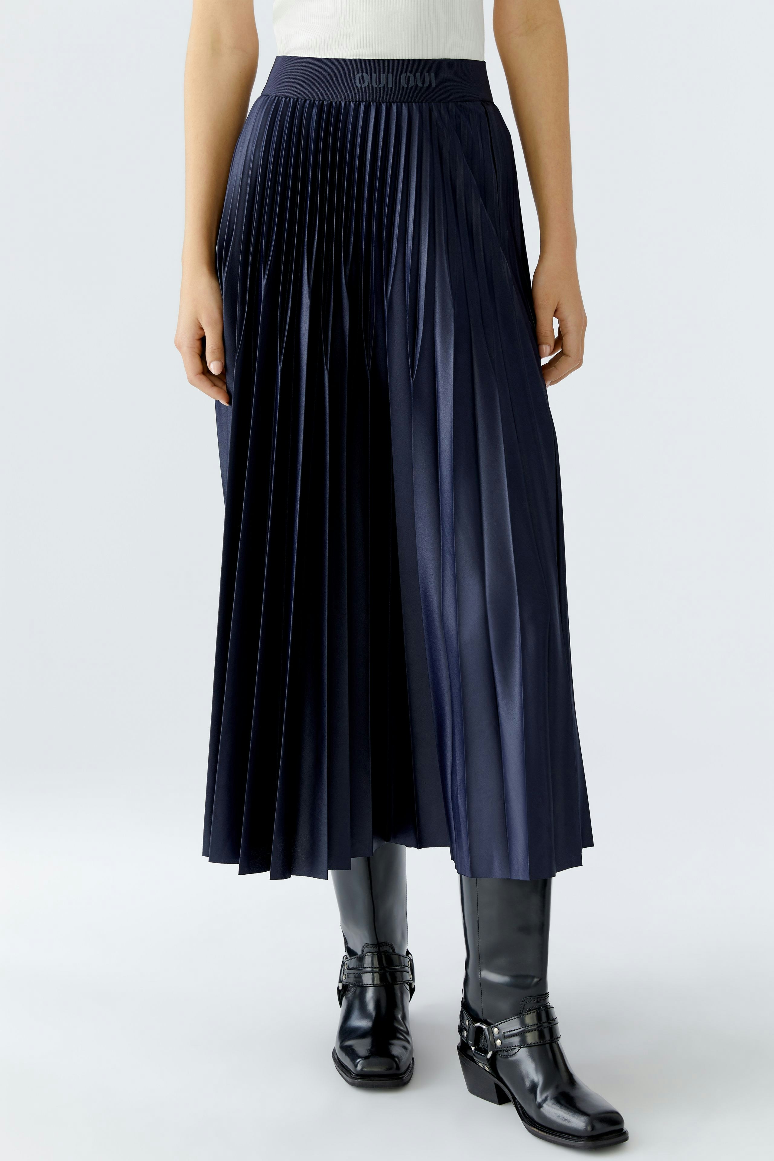 Pleated skirt - darkblue