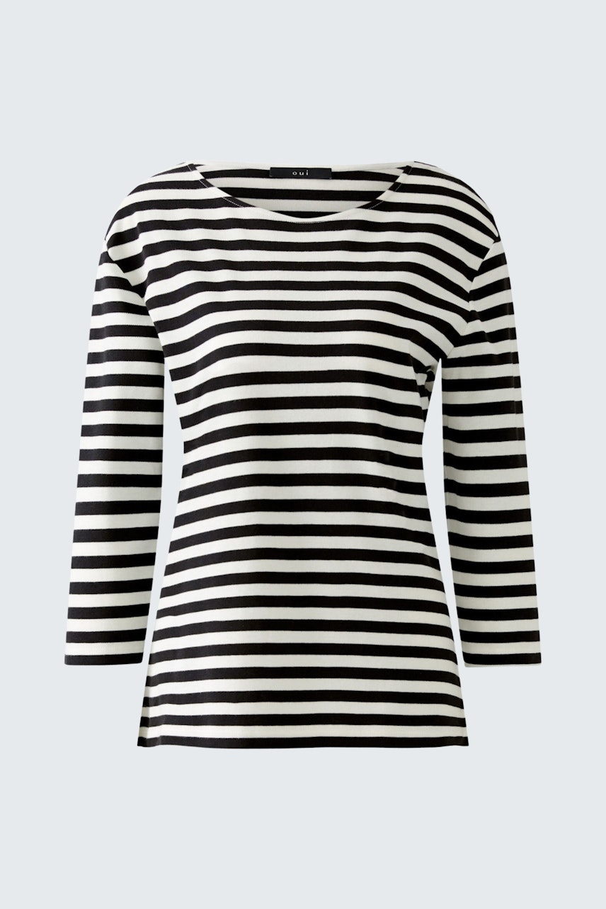 Bild 5 von SOLEILA T-shirt - black offwhite in black offwhite | Oui
