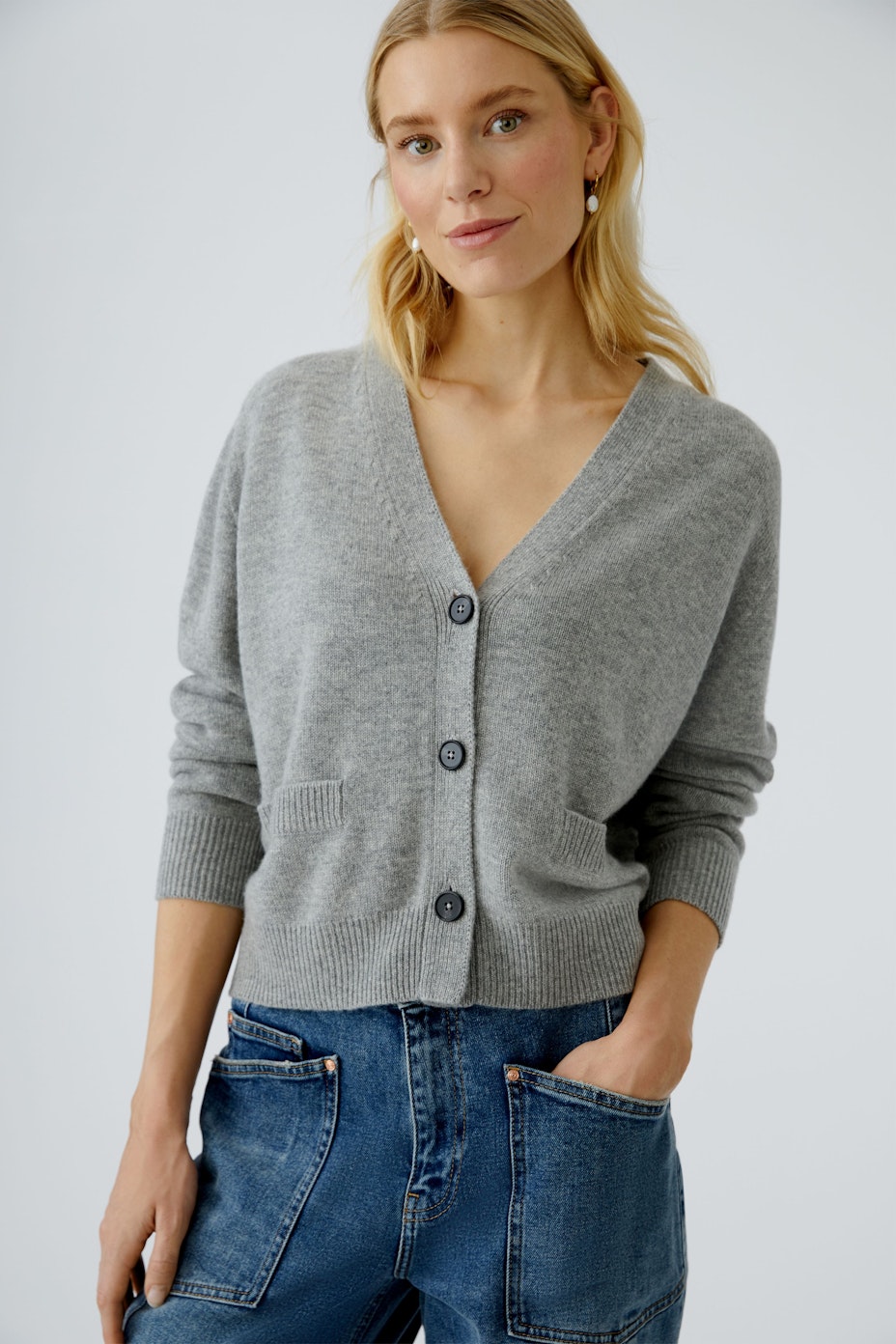 Strickjacke - blue