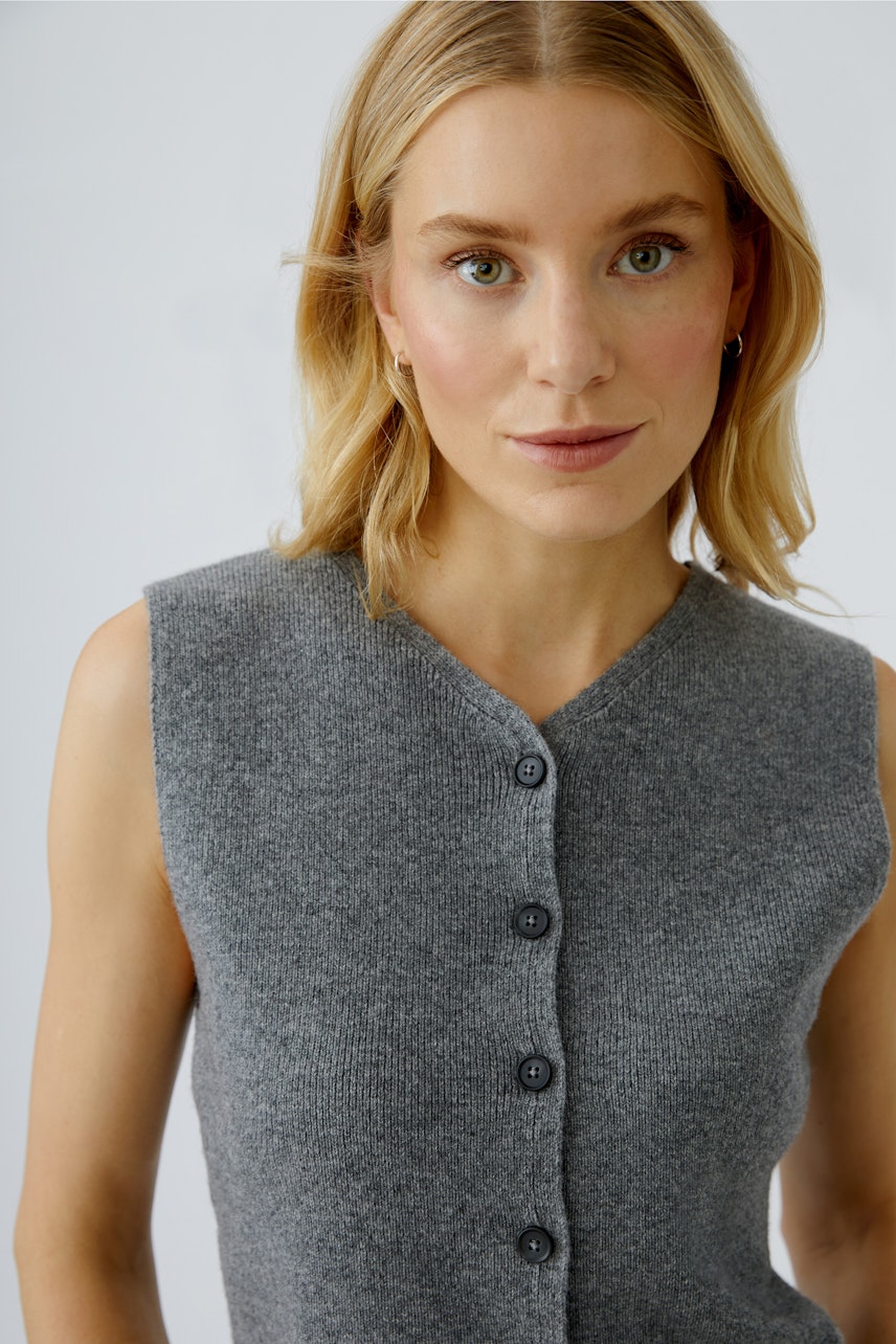 Strickweste graphite