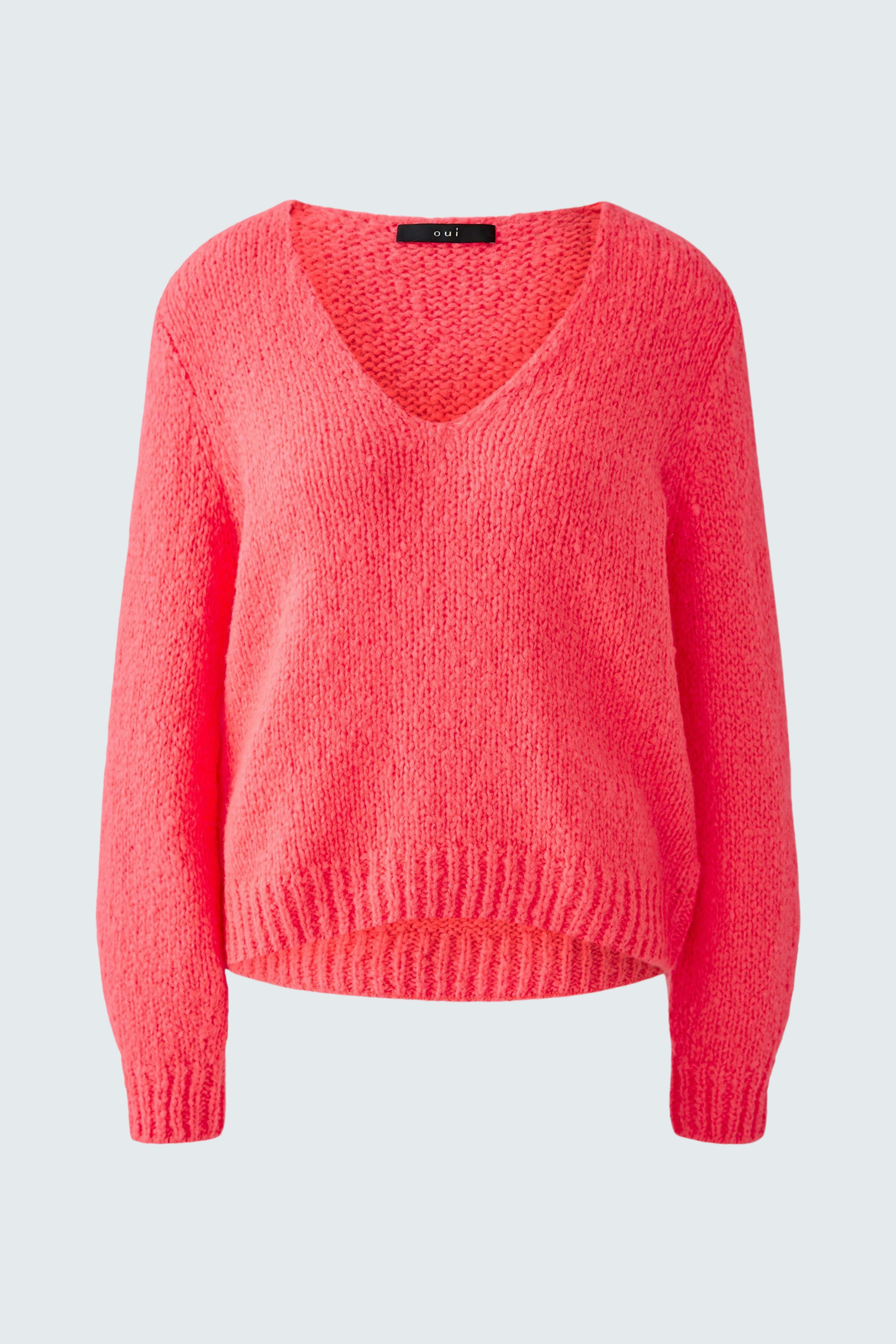 Buy V-neck pullovers for women online - Oui Onlineshop