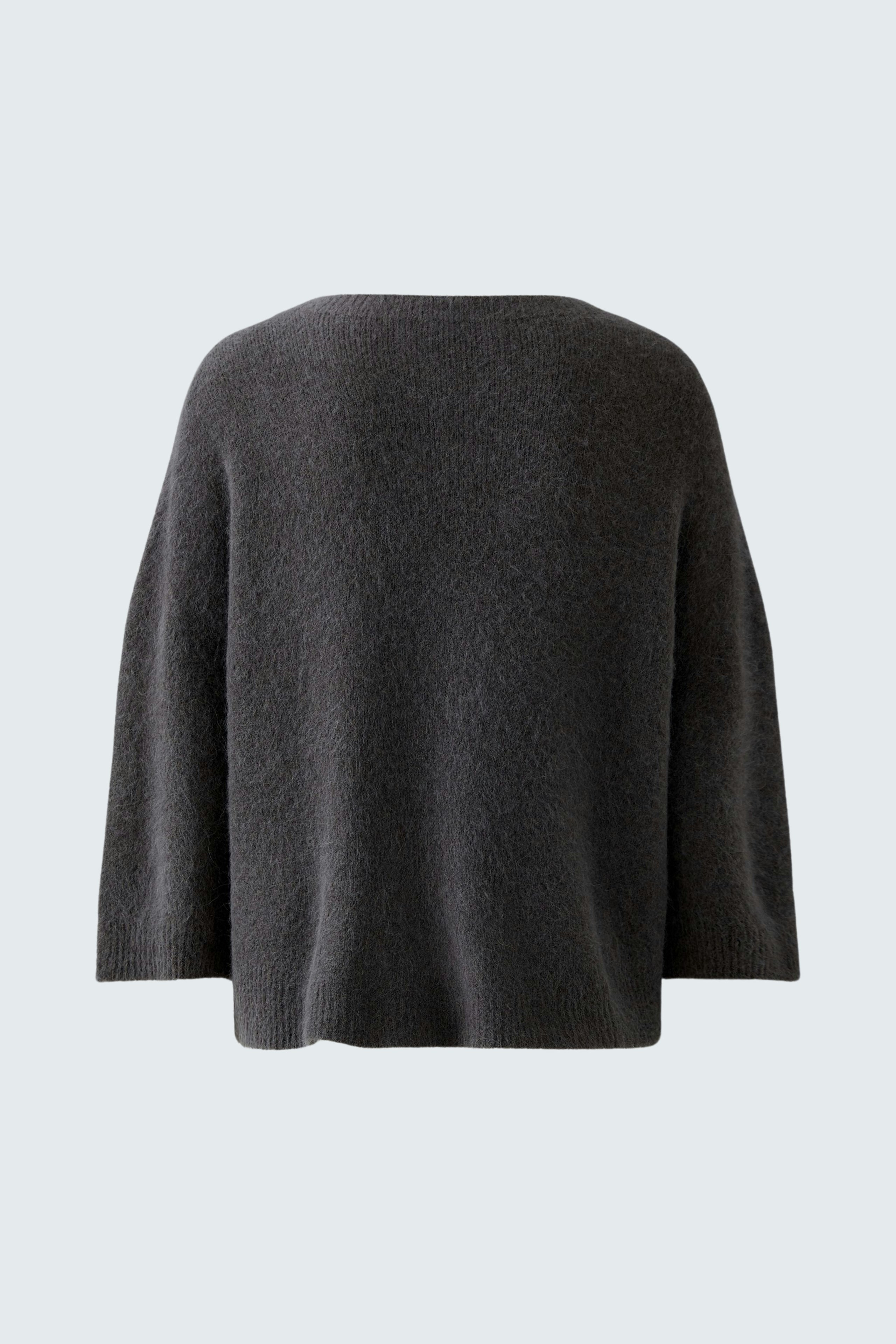 Casual women's pullover: Soft, dark gray pullover with a relaxed fit, perfect for everyday wear.