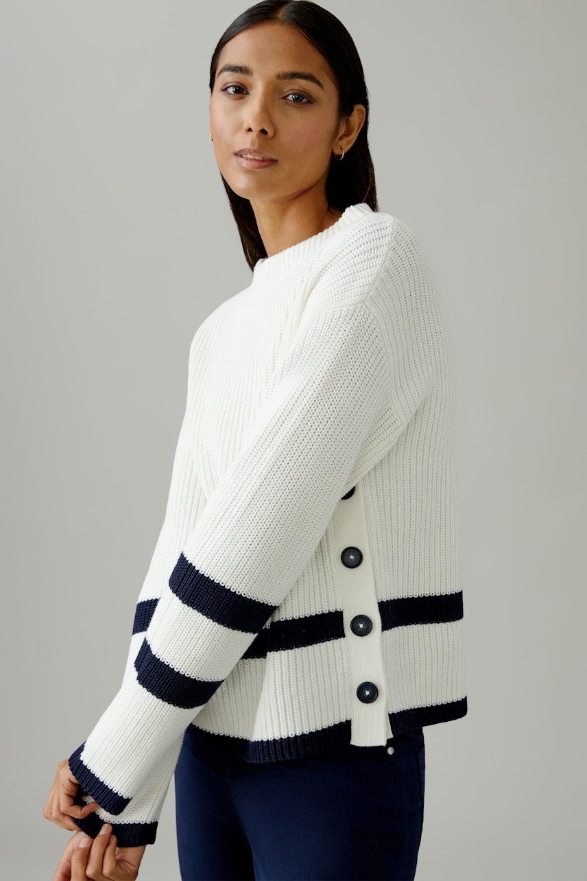Bild 1 von VINIAH pullover - white blue in white blue | Oui