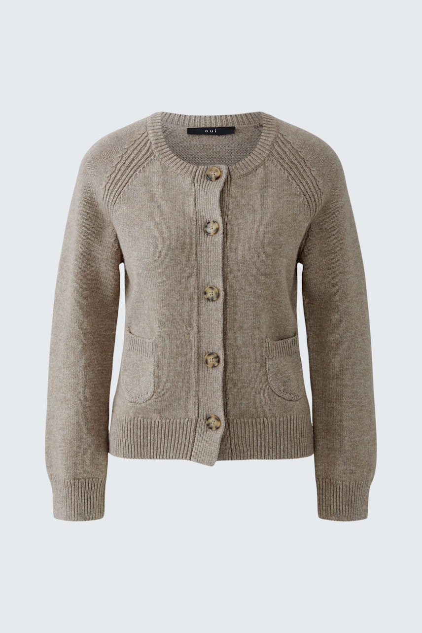 Bild 6 von Strickjacke - smokey taupe in smokey taupe | Oui