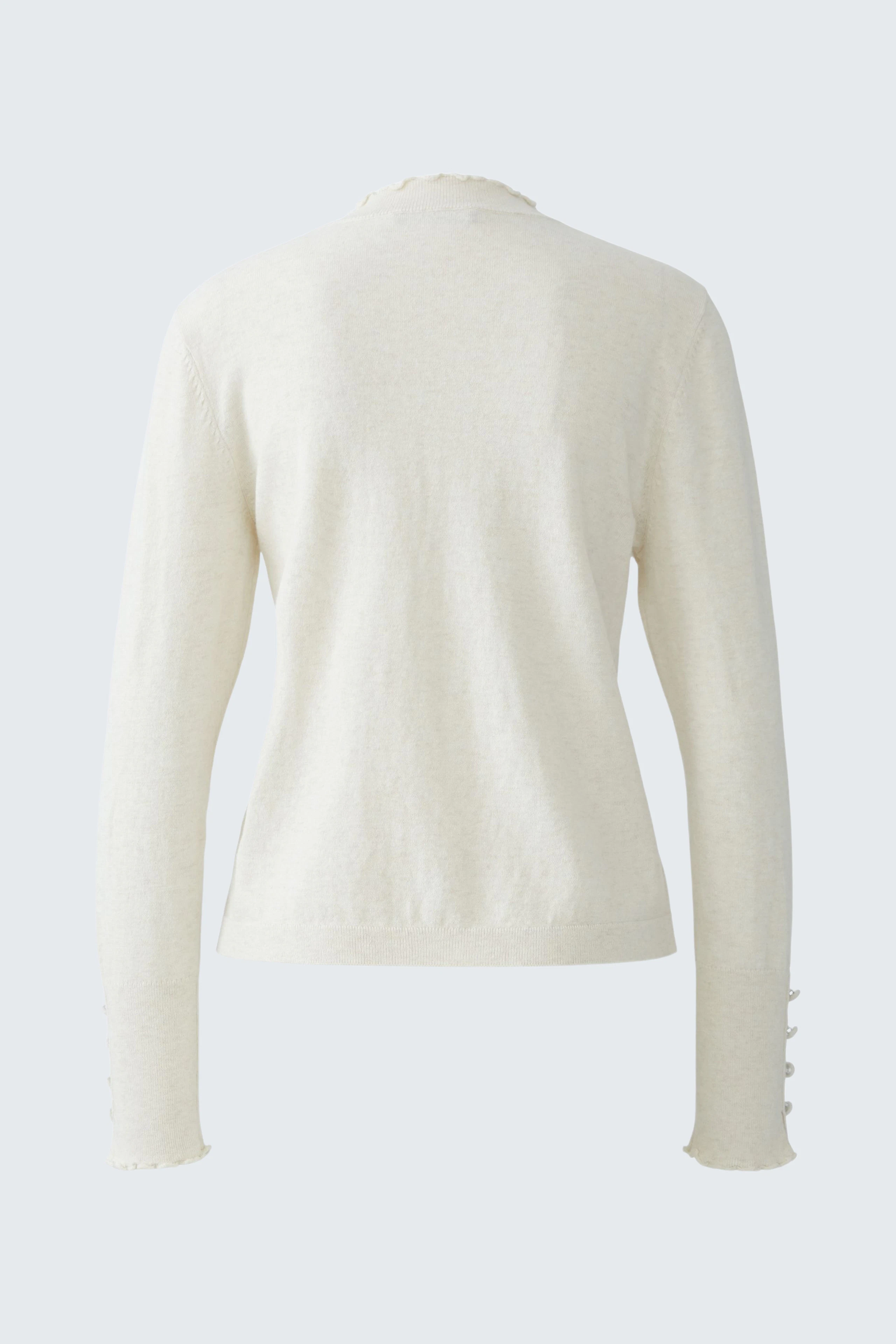 Bequemer Damen-Pullover in hellem Beige, lässiger Schnitt, ideal für den Alltag.