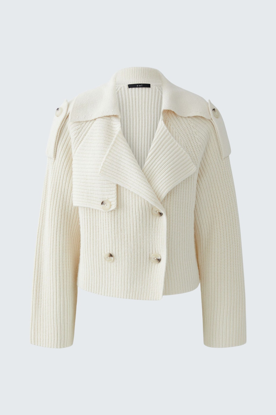Knit jacket - gardenia