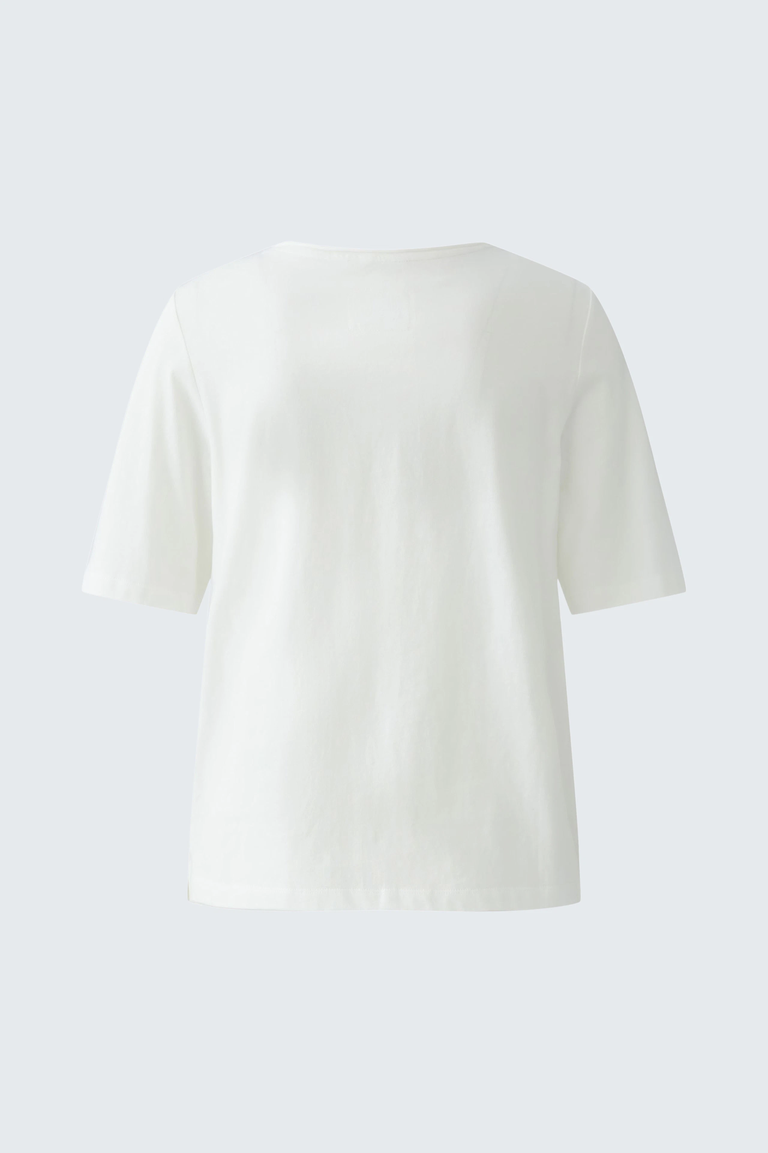 Bequemes Damen-T-Shirt in Weiß mit lässigem Schnitt und kurzen Ärmeln, ideal für den Alltag.