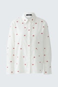 Blouse - white red