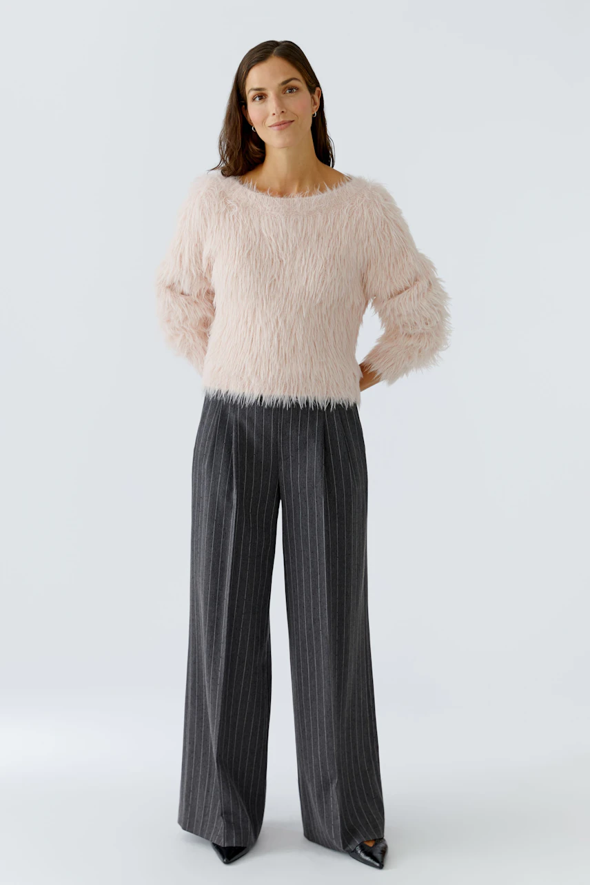 Bild 6 von Pleated trousers - dark grey black in dark grey black | Oui