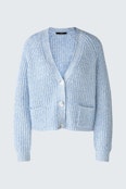 LAFONYA Knit jacket - light blue white