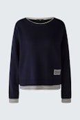 LEEZA Pullover - dark blue white
