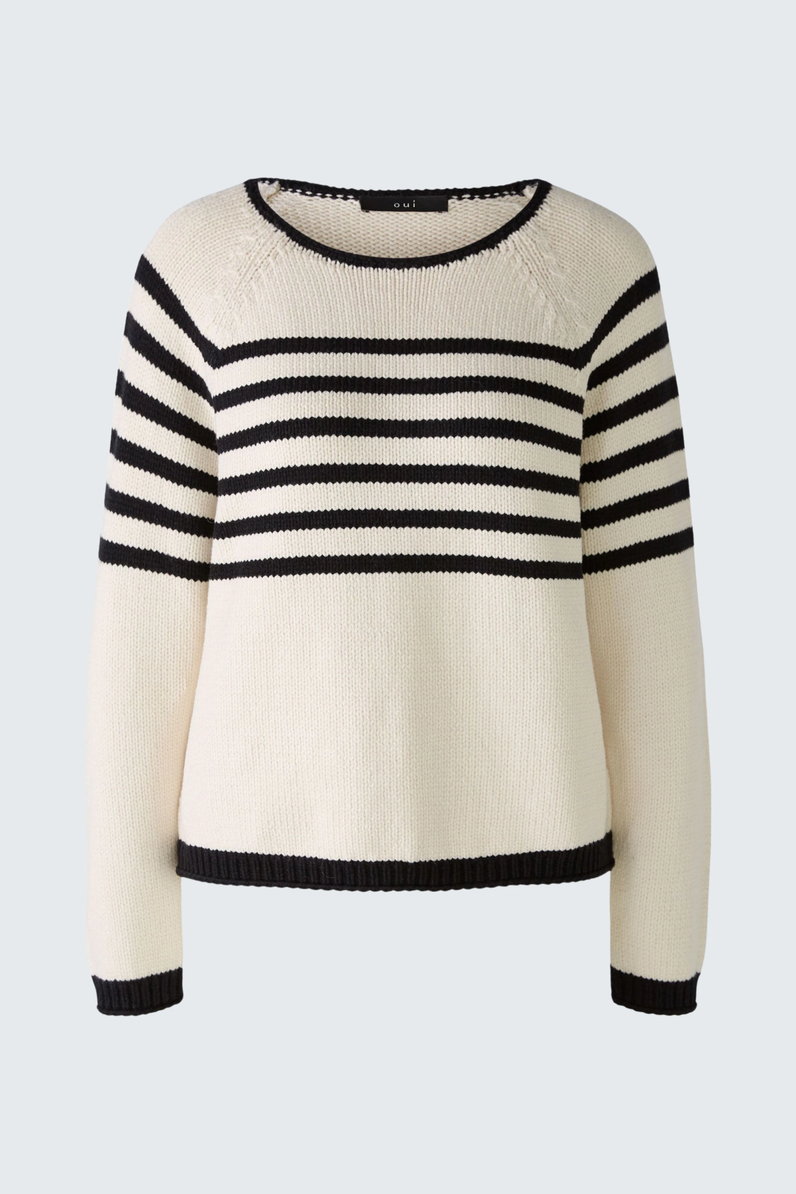 Image 6 of pullover - white black in white black | Oui