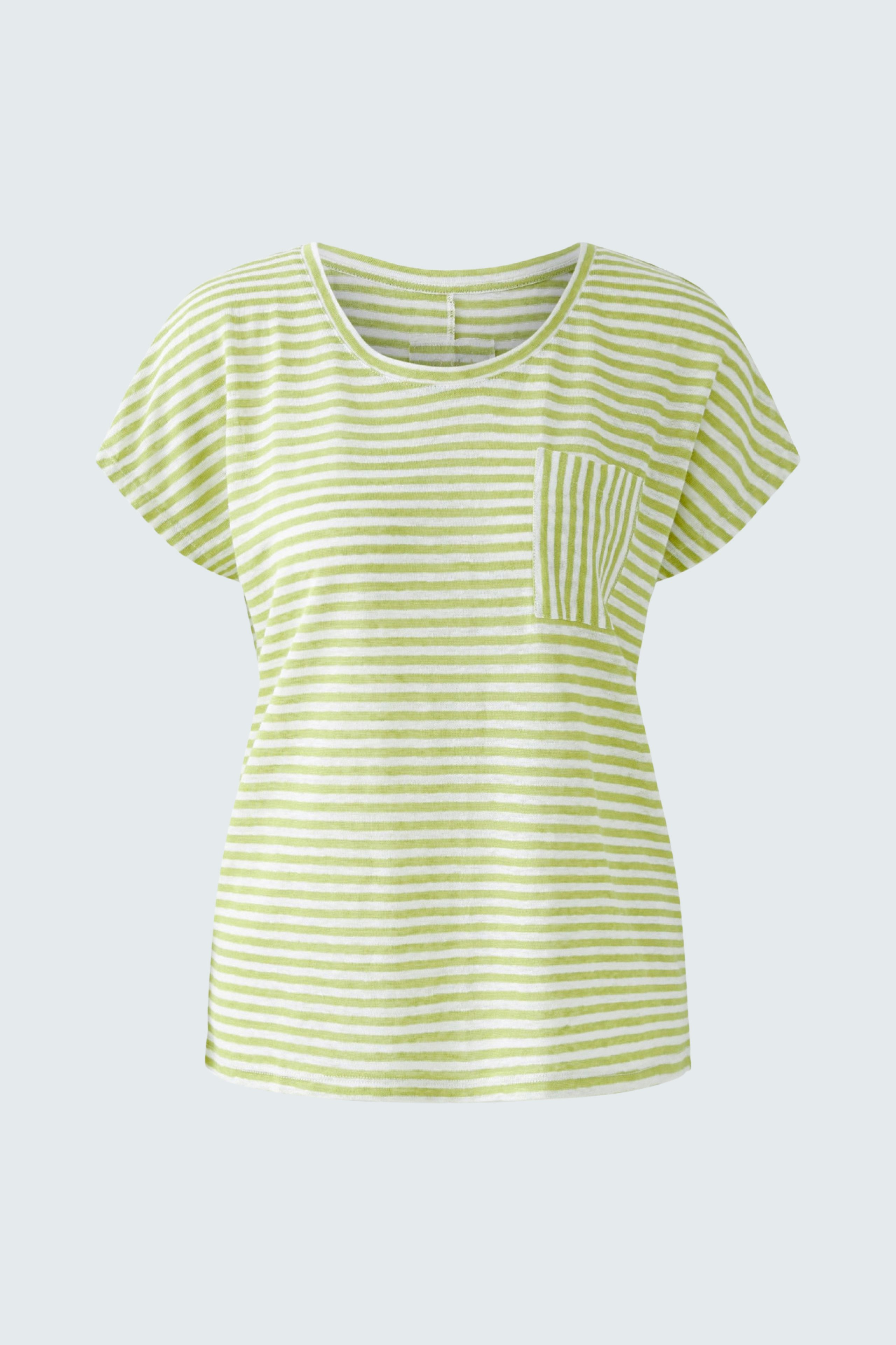 Bild 5 von Leinen T-Shirt - light green white in light green white | Oui