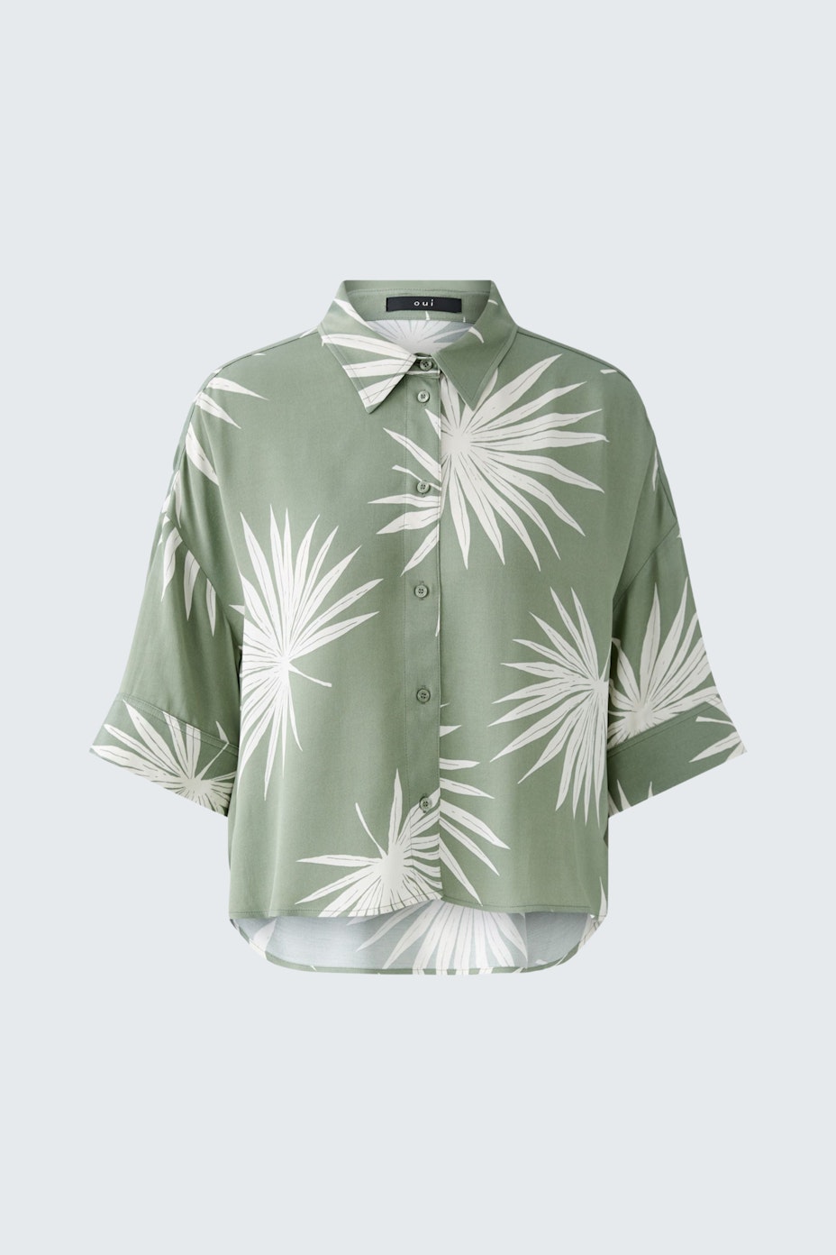 Blouse - green white