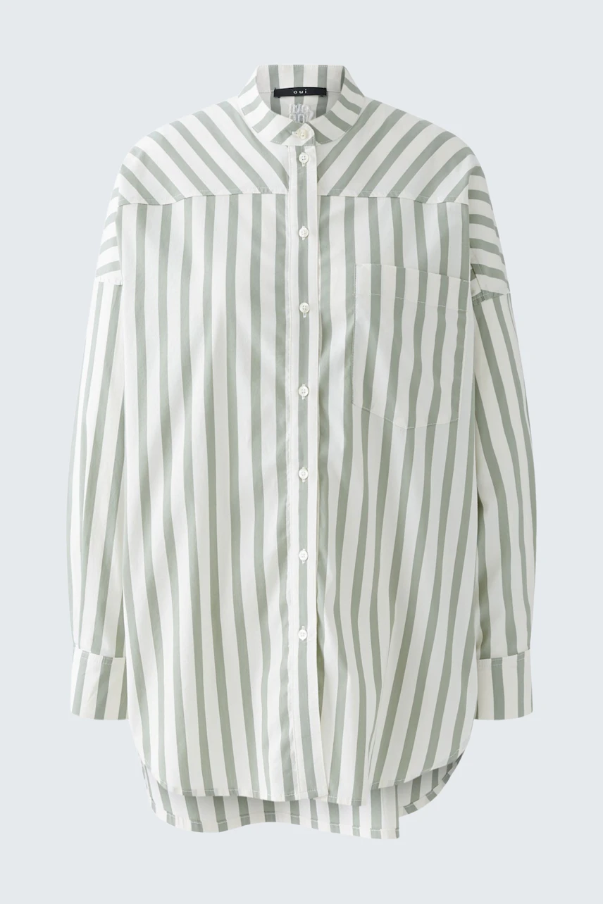 Bild 8 von Longbluse - green white in green white | Oui