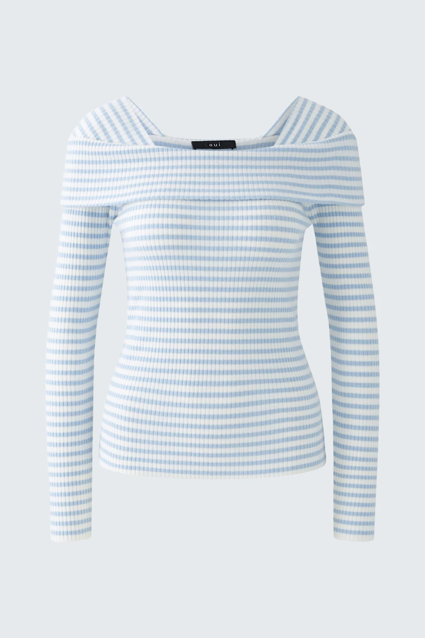 Bild 5 von pullover - light blue white in light blue white | Oui
