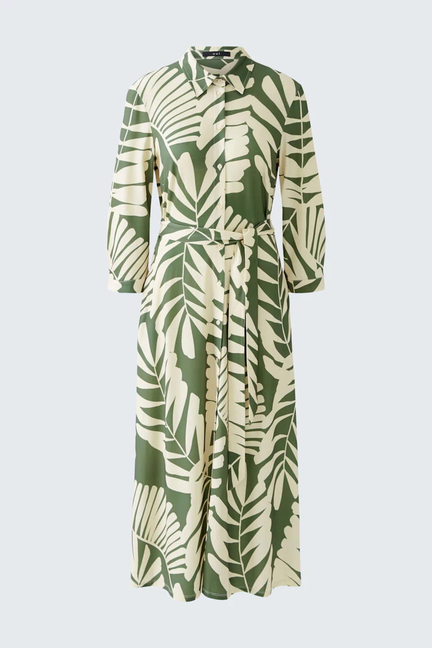 Bild 7 von Hemdblusenkleid - green white in green white | Oui