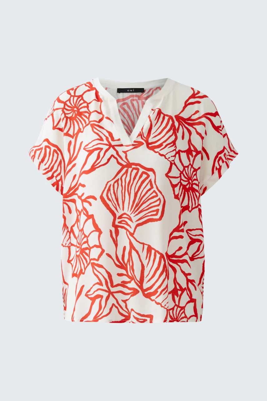 Bild 6 von Blouse shirt - white red in white red | Oui