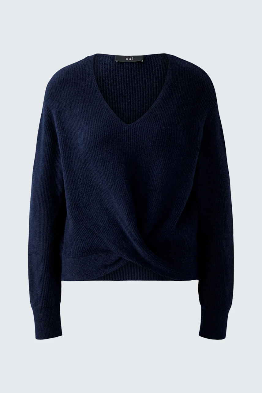 Image 6 of pullover - darkblue in darkblue | Oui