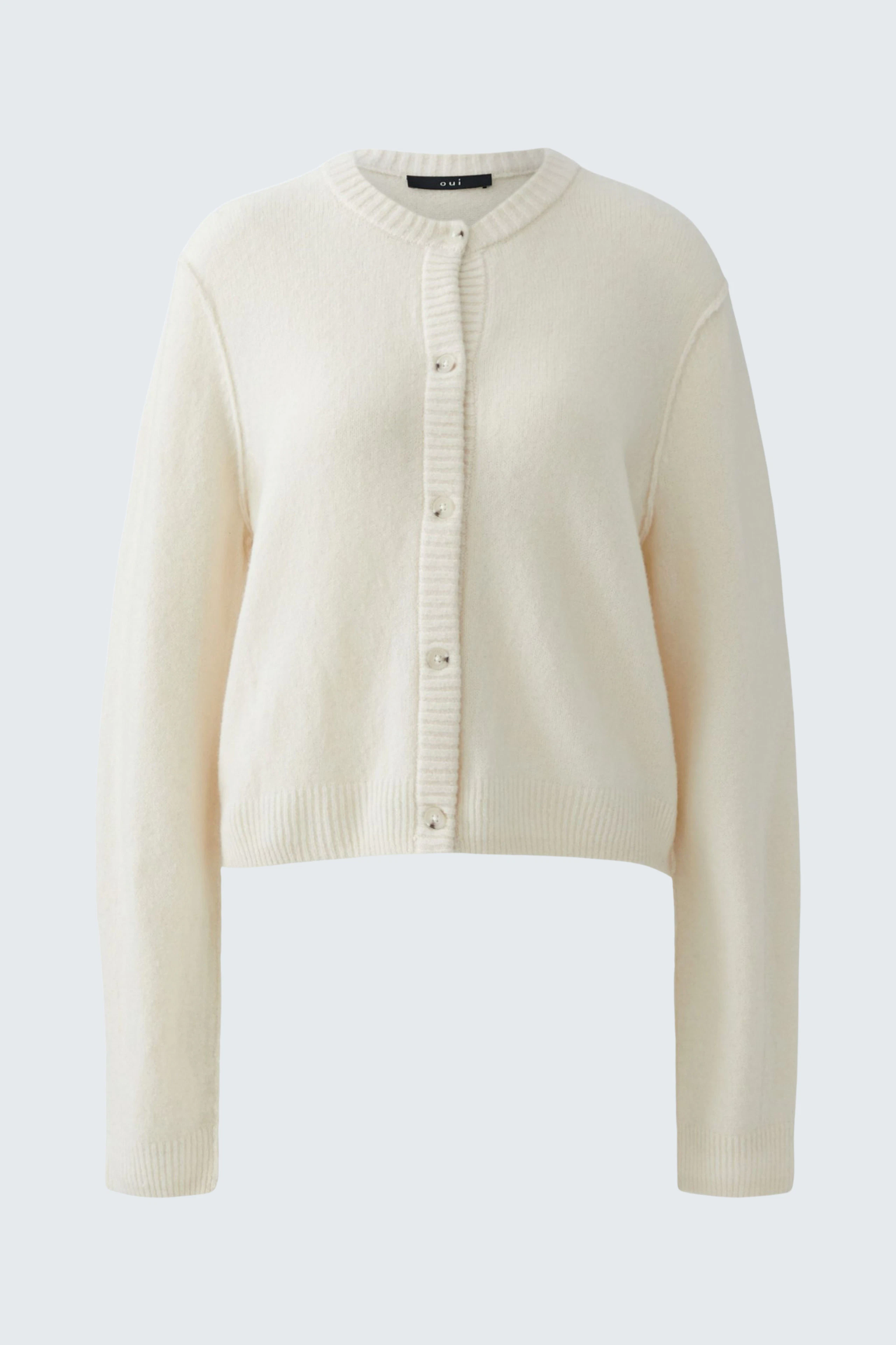 ILAYA Knitted cardigan - offwhite