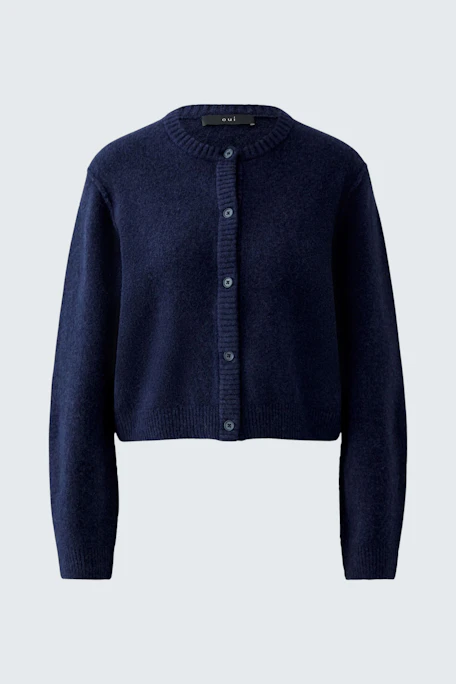 ILAYA Knitted cardigan - darkblue