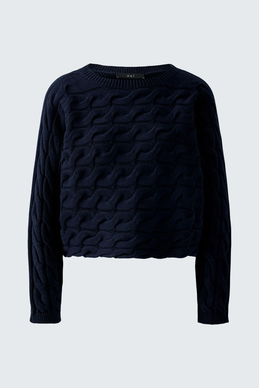 Bild 6 von SIRAH Pullover - darkblue in darkblue | Oui