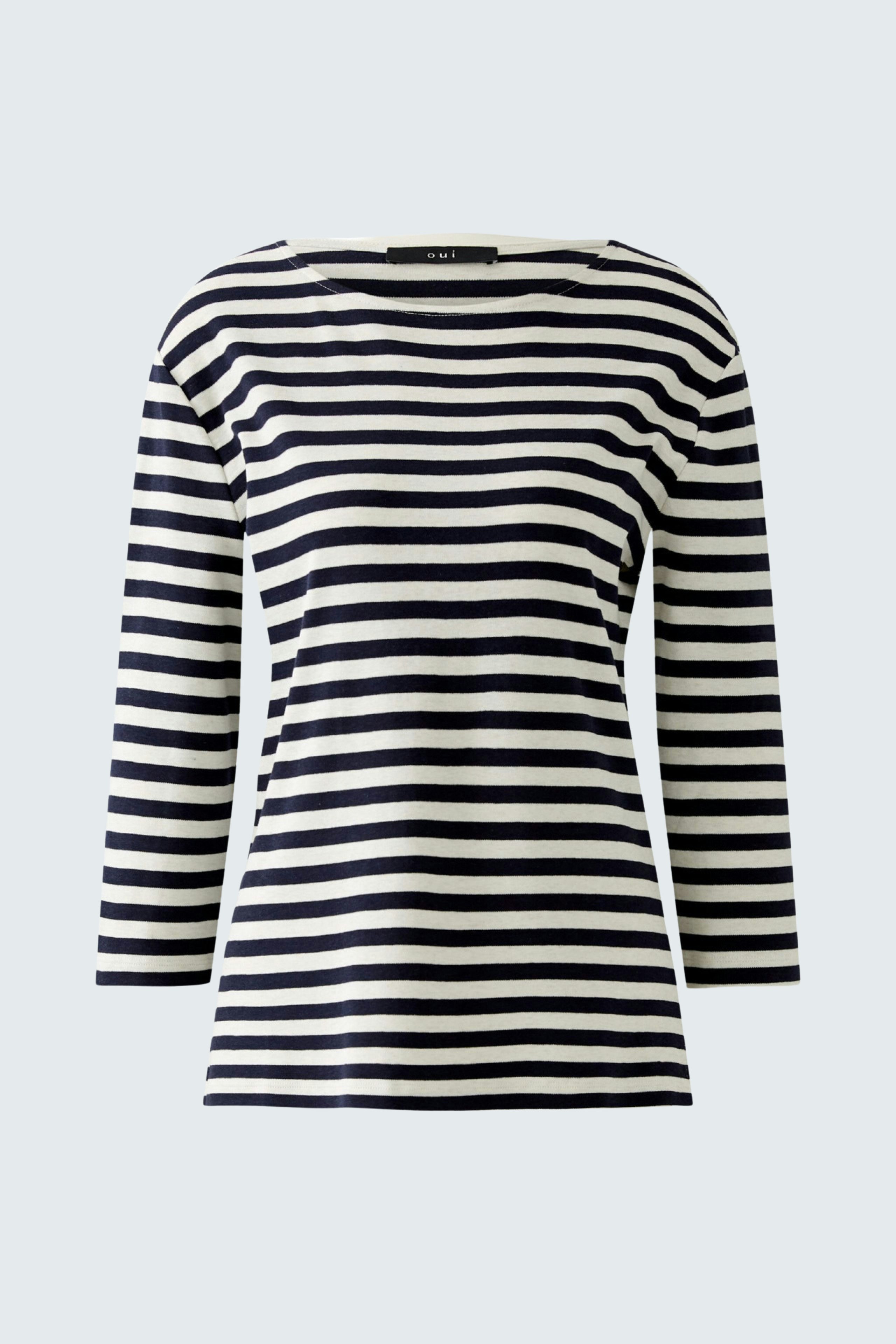 Bild 7 von SOLEILA T-shirt - white blue in white blue | Oui