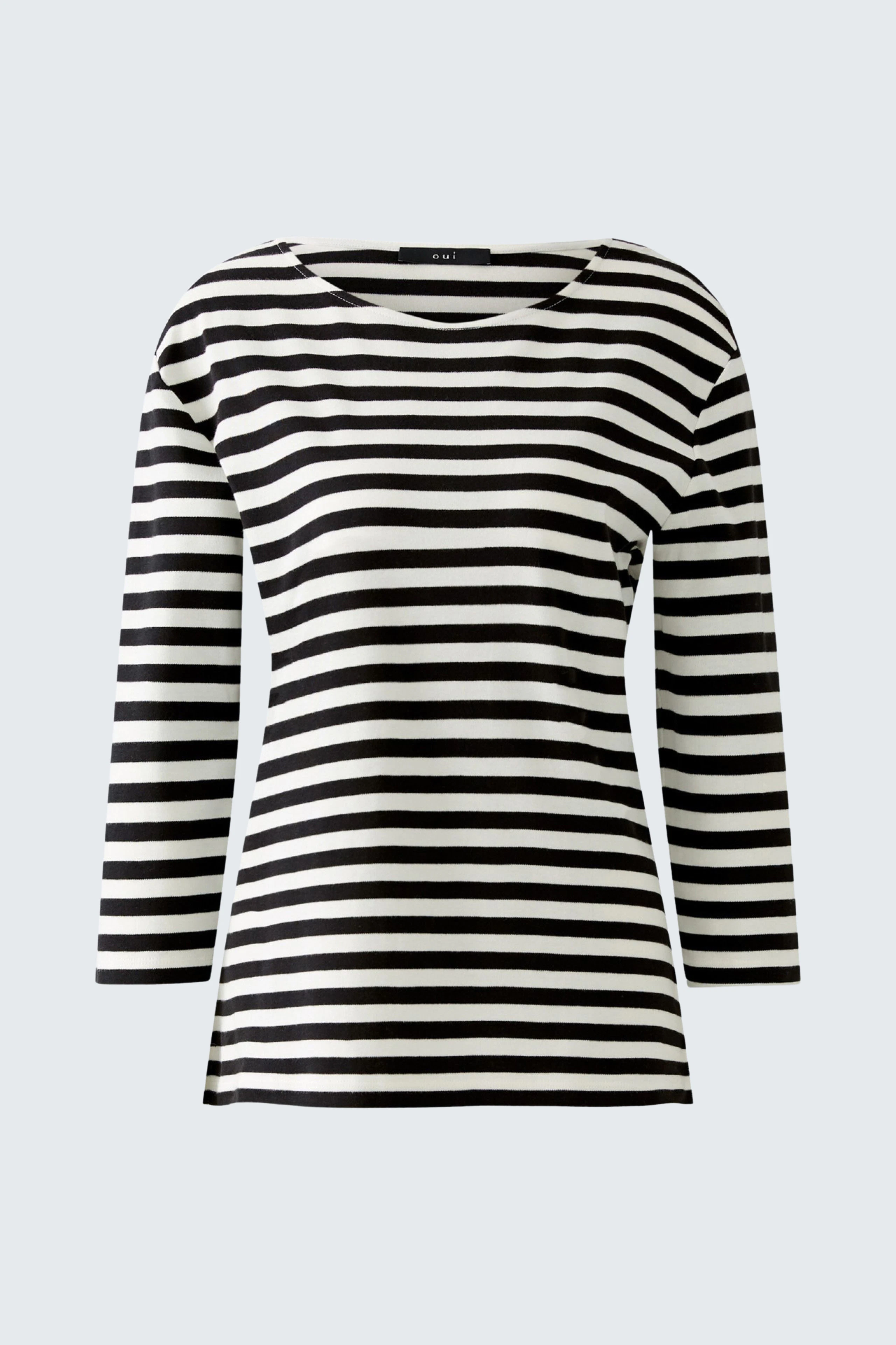 SOLEILA T-Shirt - black offwhite