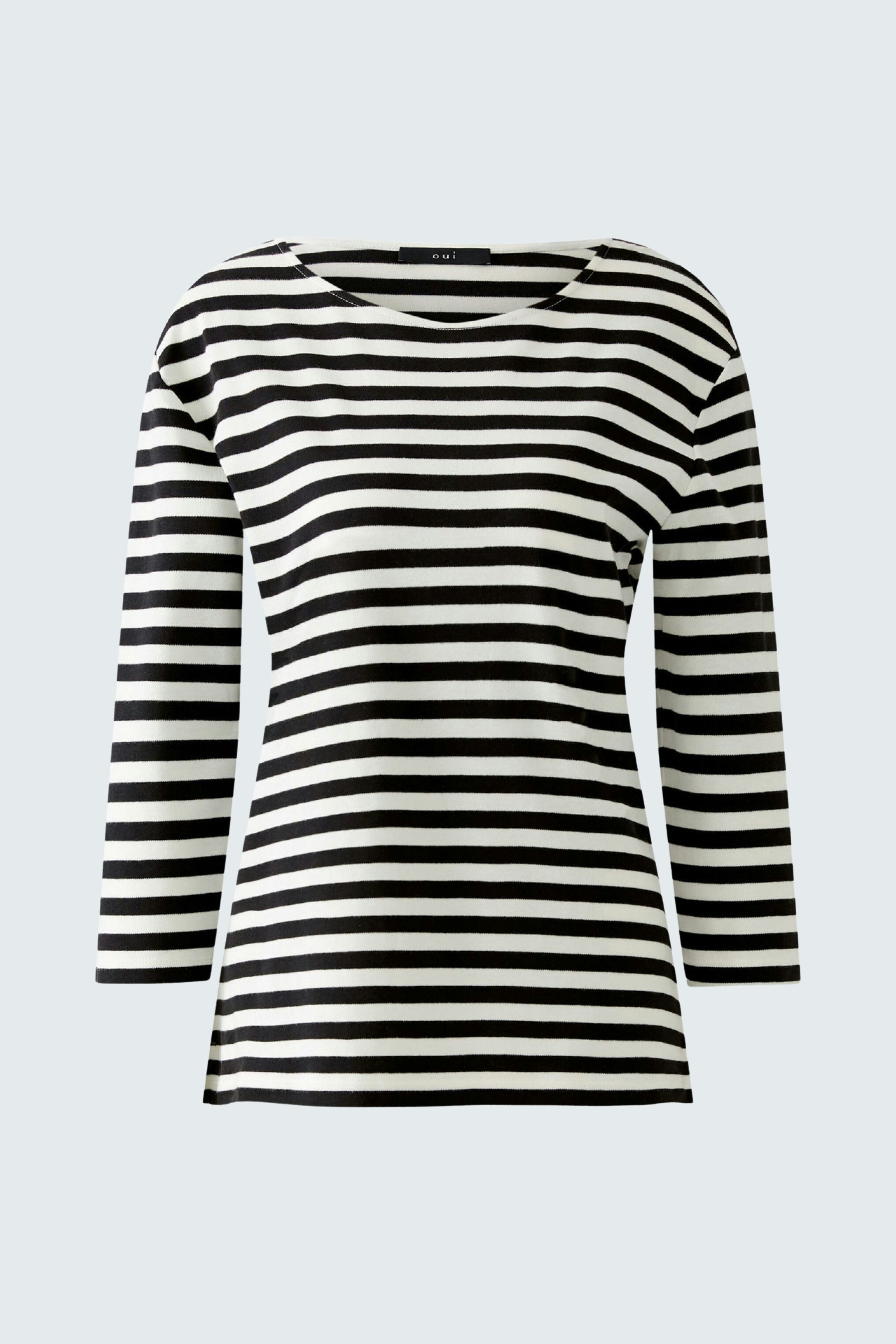 Bild 6 von SOLEILA T-shirt - black offwhite in black offwhite | Oui
